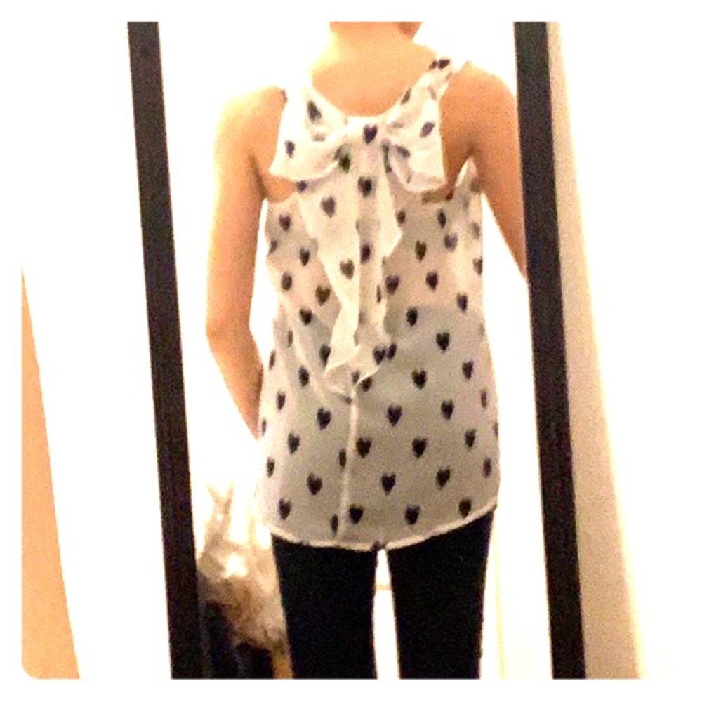 Heart Print Blouse